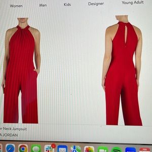 NWT- Julia Jordan Red Jumpsuit- 6